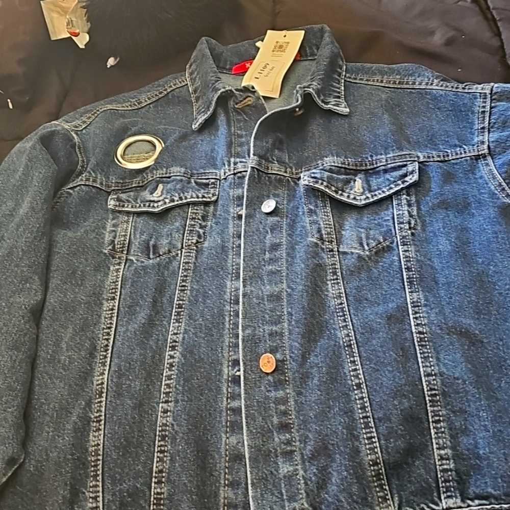 Arabic Written Srykish Denim Jacket